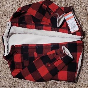 NWT never worn sherpa lined red buffalo plaid.